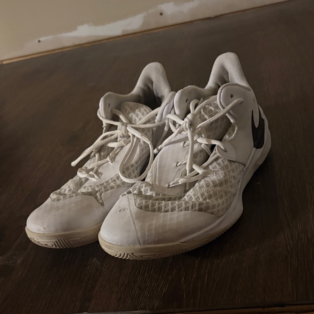 Nike White and Black Women's Athletic Shoes Volleyball
